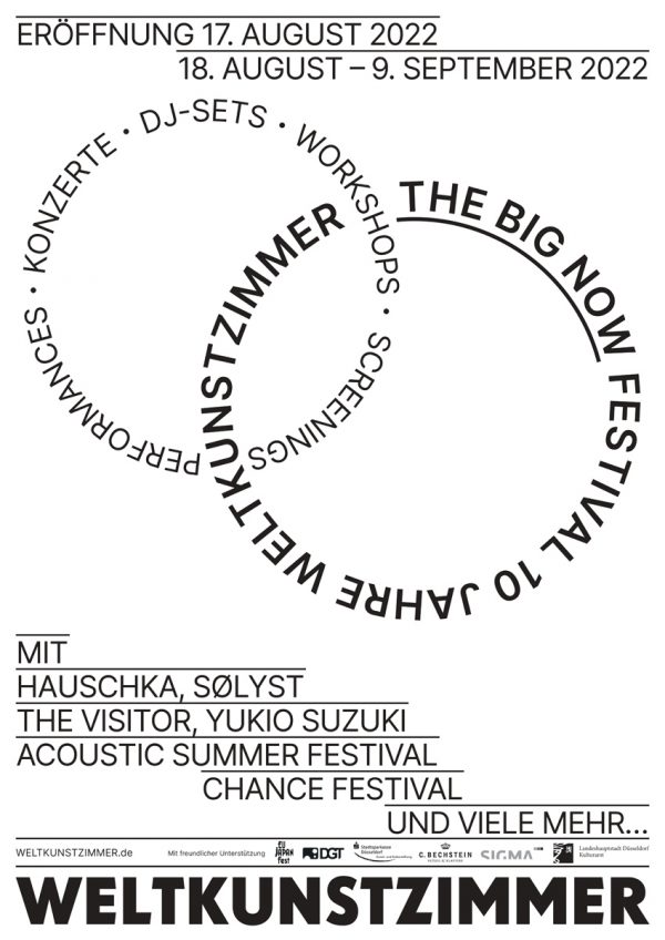 Weltkunstzimmer Festivalplakat The Big Now ArtJunk