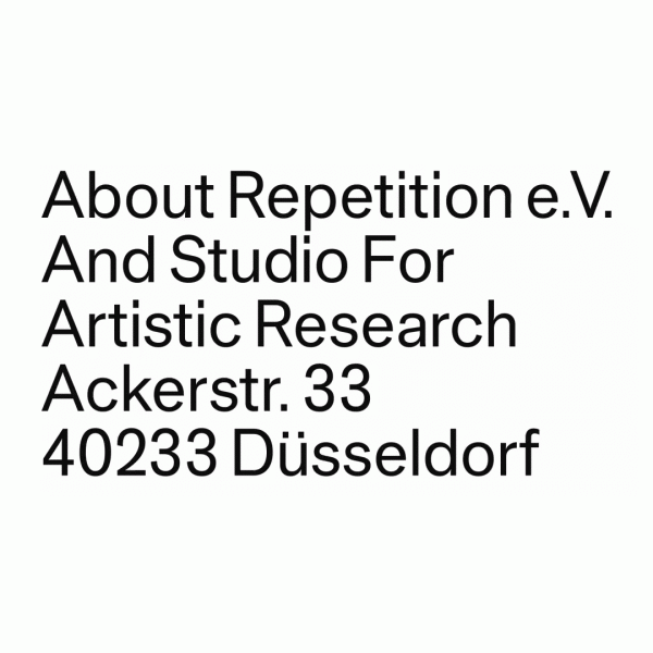 STUDIO FOR ARTISTIC RESEARCH About Repetition e.V. ArtJunk