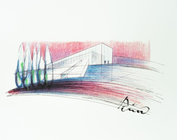 Langen Foundation Konzeptskizze Tadao Andō ArtJunk