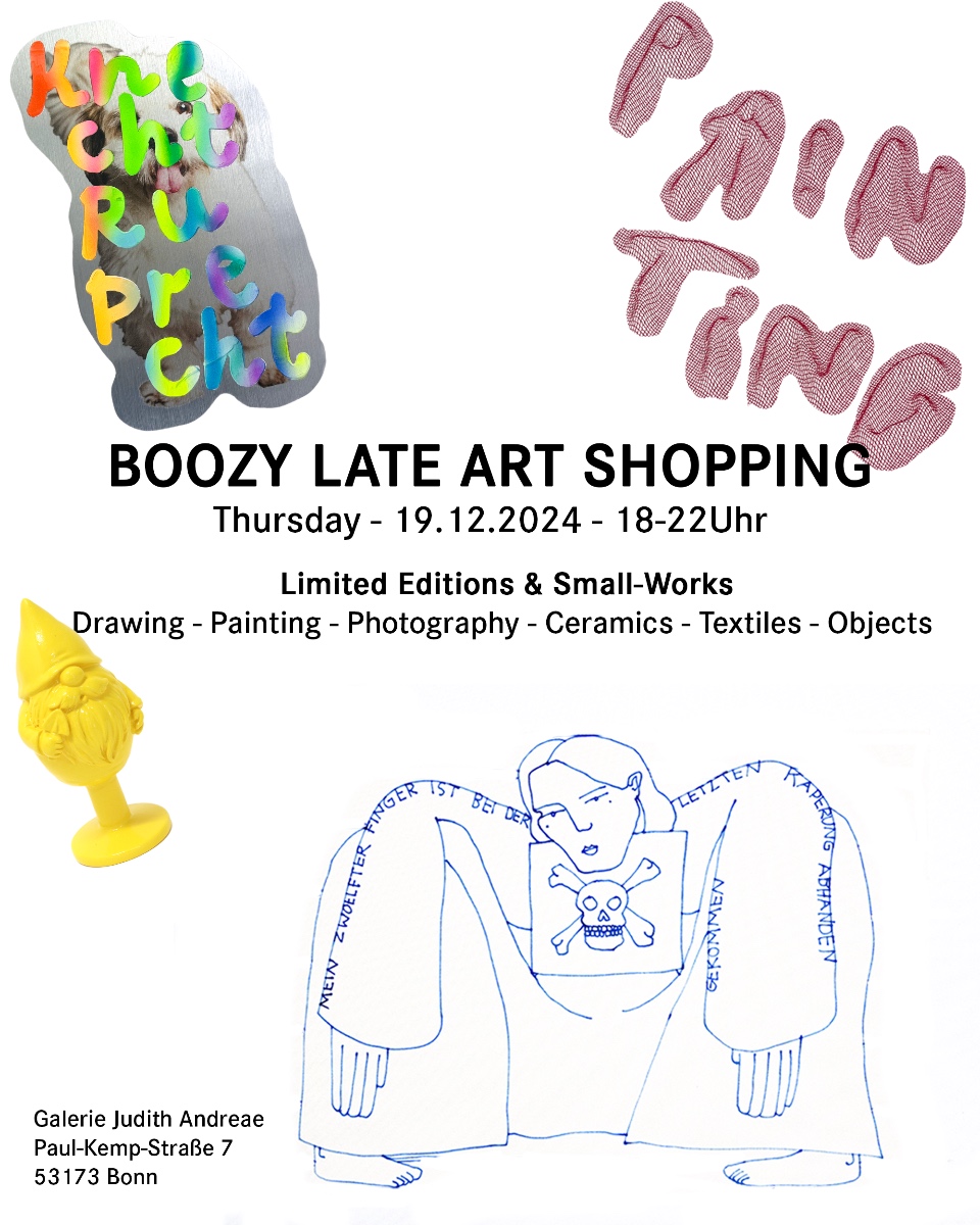 Galerie Judith Andreae Boozy Late Art Shopping ArtJunk