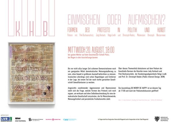 Kunsthalle Barmen Einmischen oder Aufmischen ArtJunk