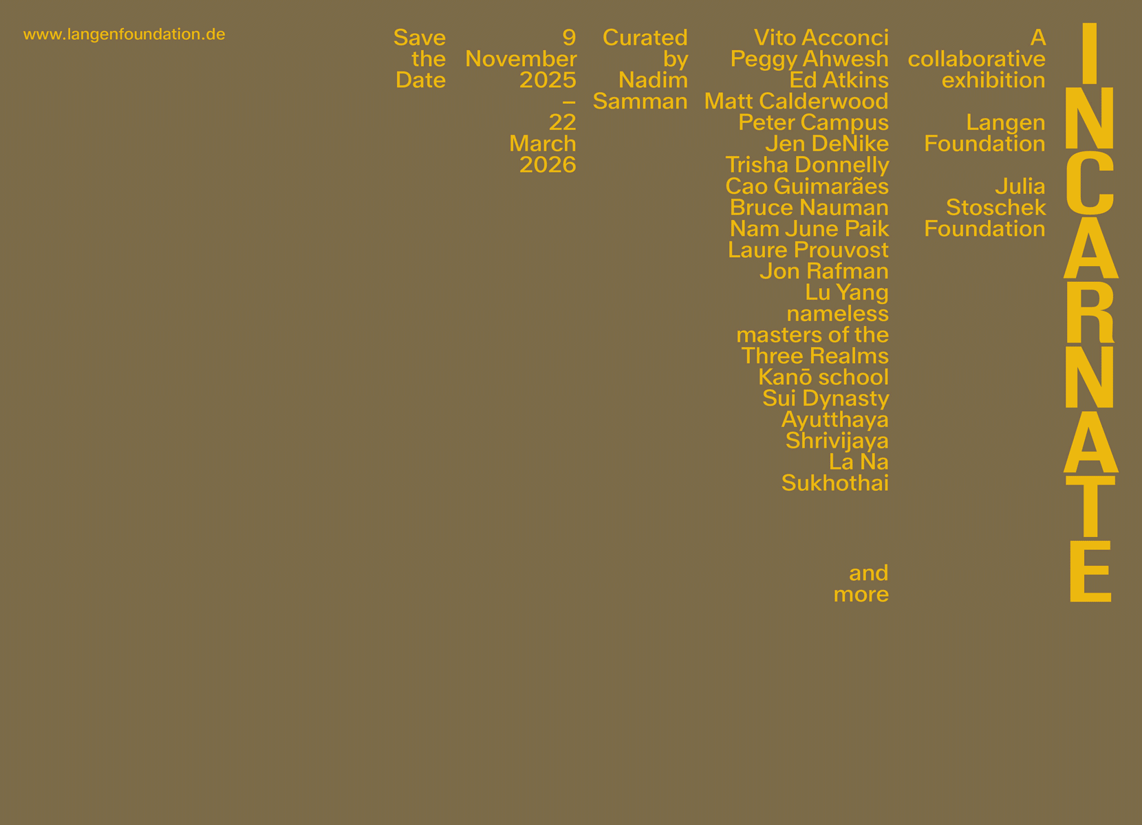 Langen Foundation Julia Stoschek Foundation Incarnate ArtJunk