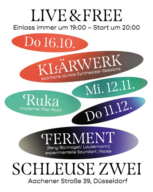 Bilker Bunker Schleuse Zwei Live and Free ArtJunk