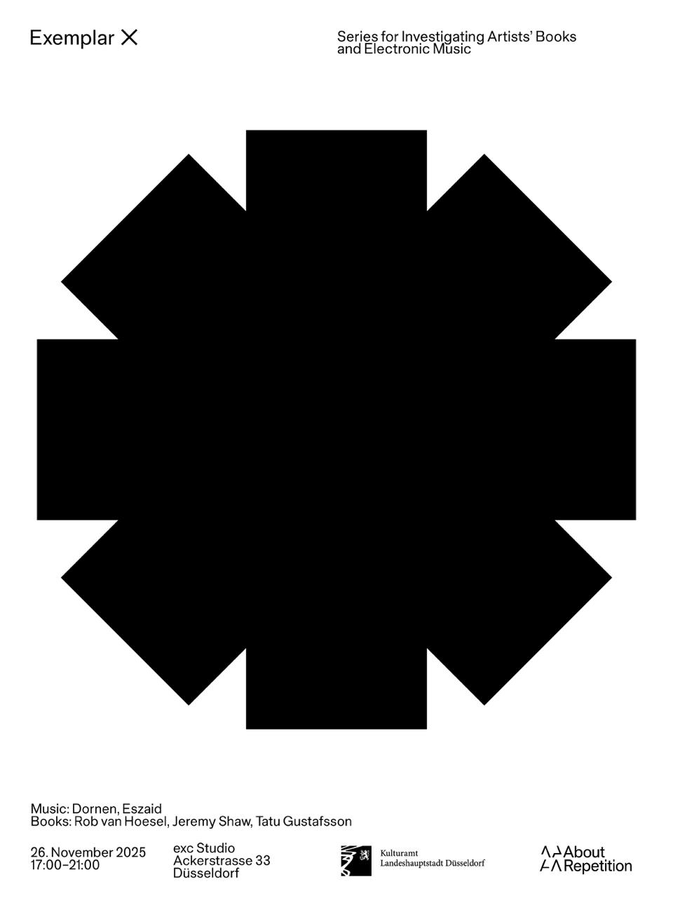 About Repetition e.V. Düsseldorf Exemplar X ArtJunk