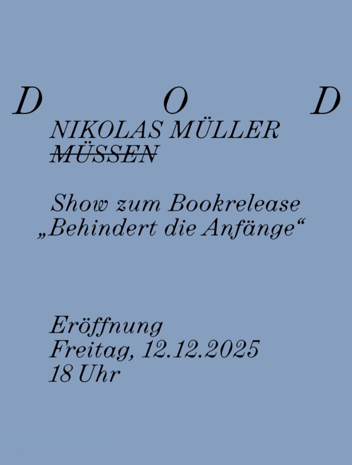DOD gallery Nikolas Müller ArtJunk