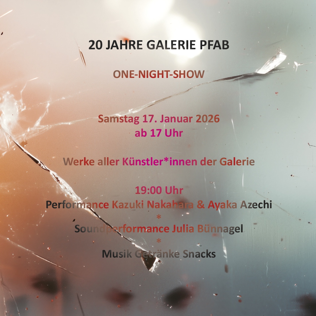 Galerie Pfab 20 Jahre ArtJunk