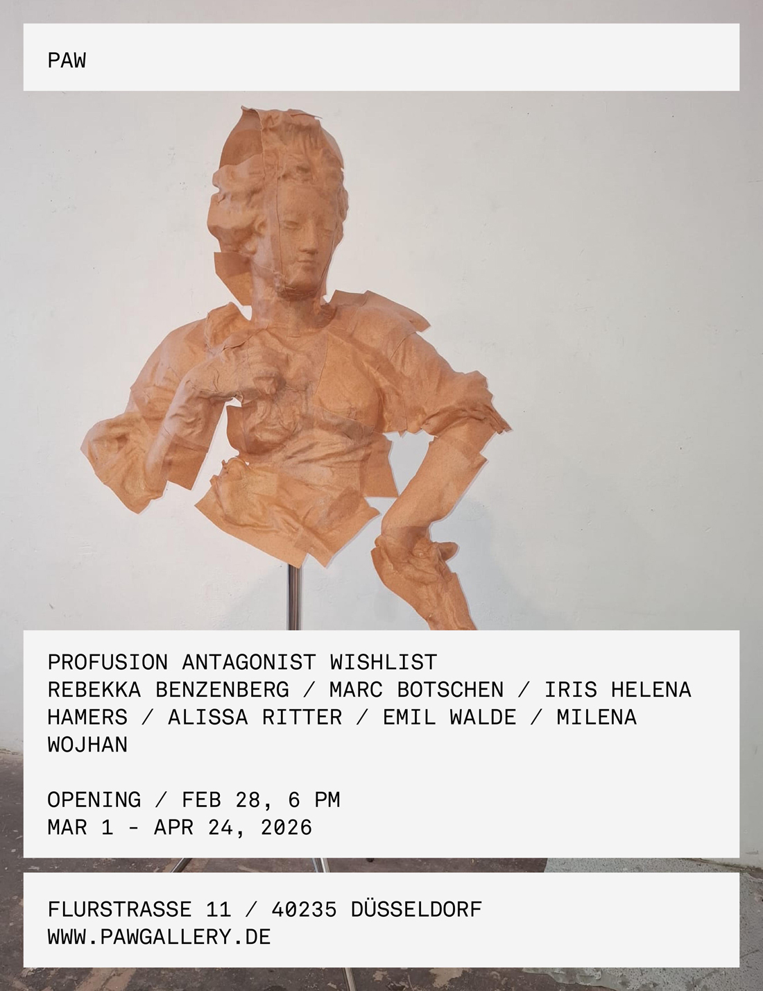 PAW Gallery Profusion Antagonist Wishlist ArtJunk