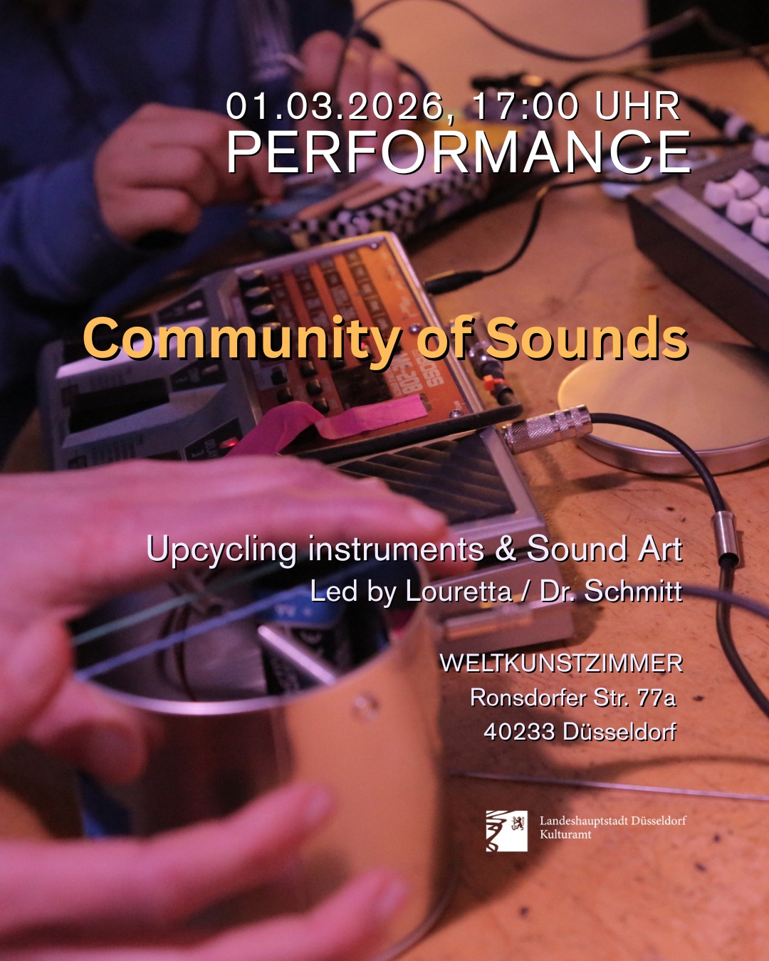 Weltkunstzimmer Louretta Dr. Schmitt Community of Sounds ArtJunk