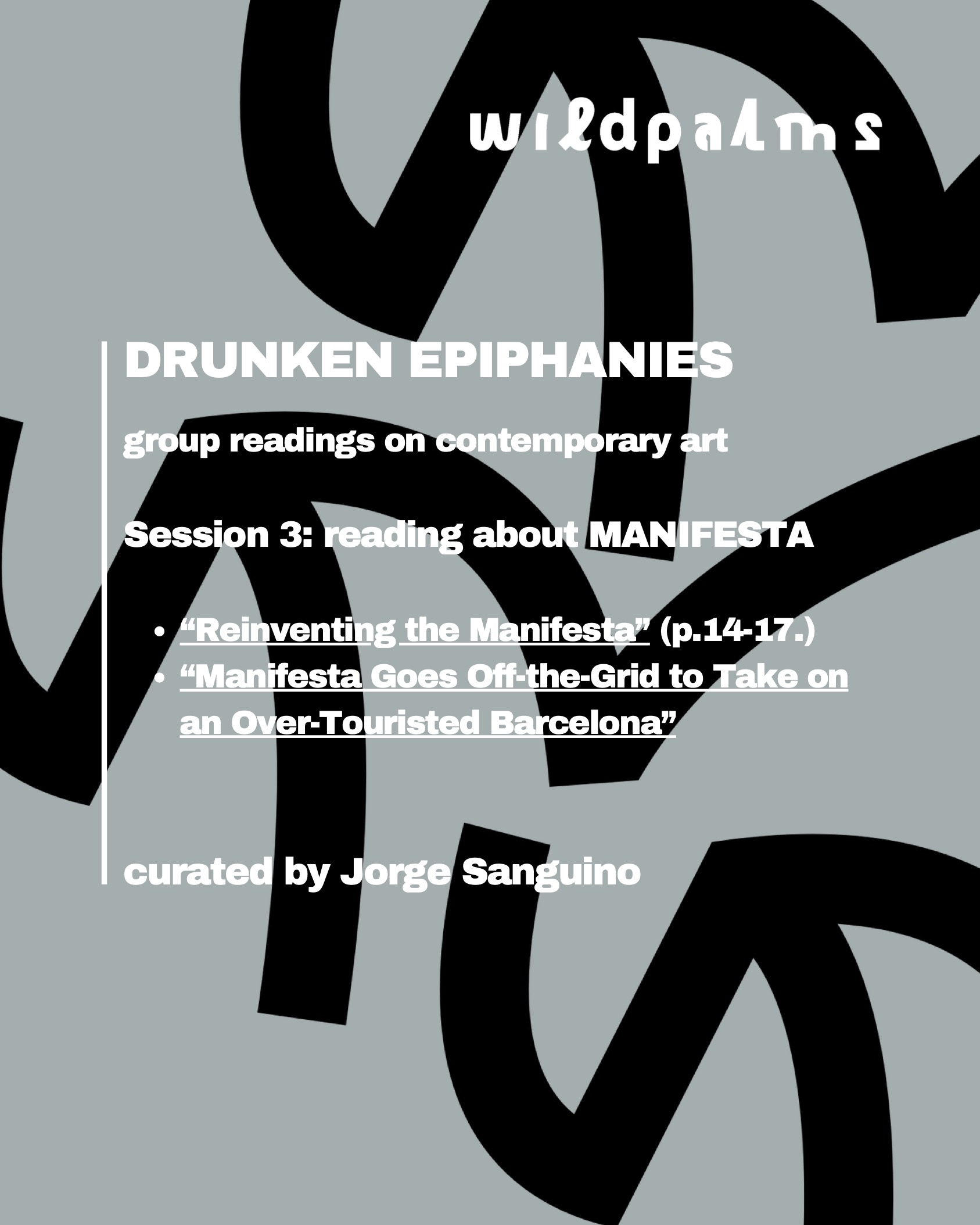wildpalms Drunken Epiphanies Reading Group Manifesta 16 Ruhr ArtJunk