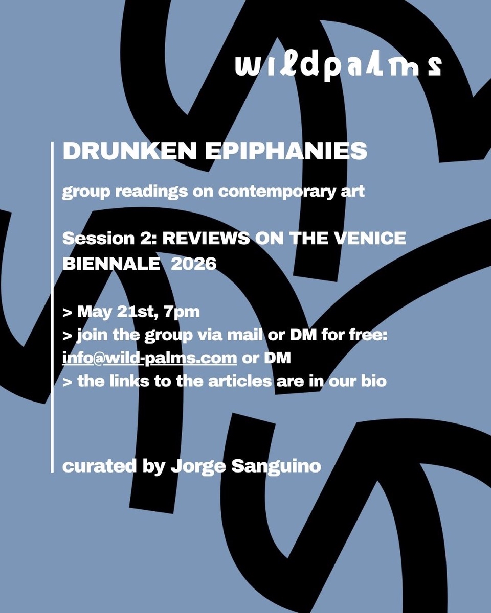 wildpalms Drunken Epiphanies Reading Group ArtJunk