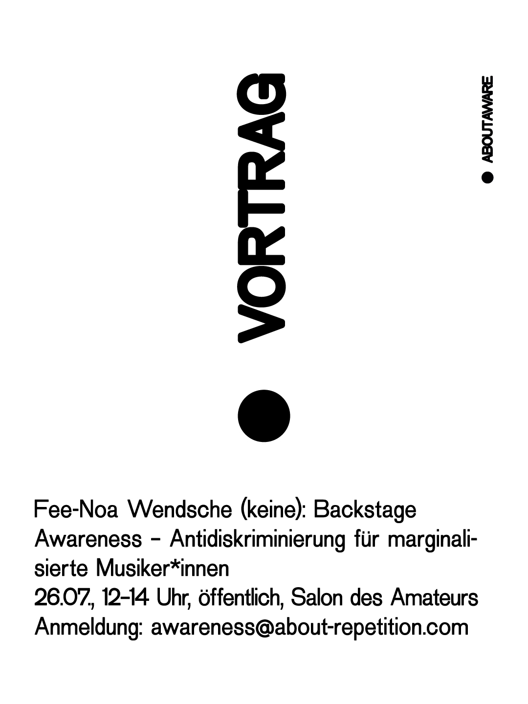 About Repetition Fee-Noa Wendsche Awareness ArtJunk