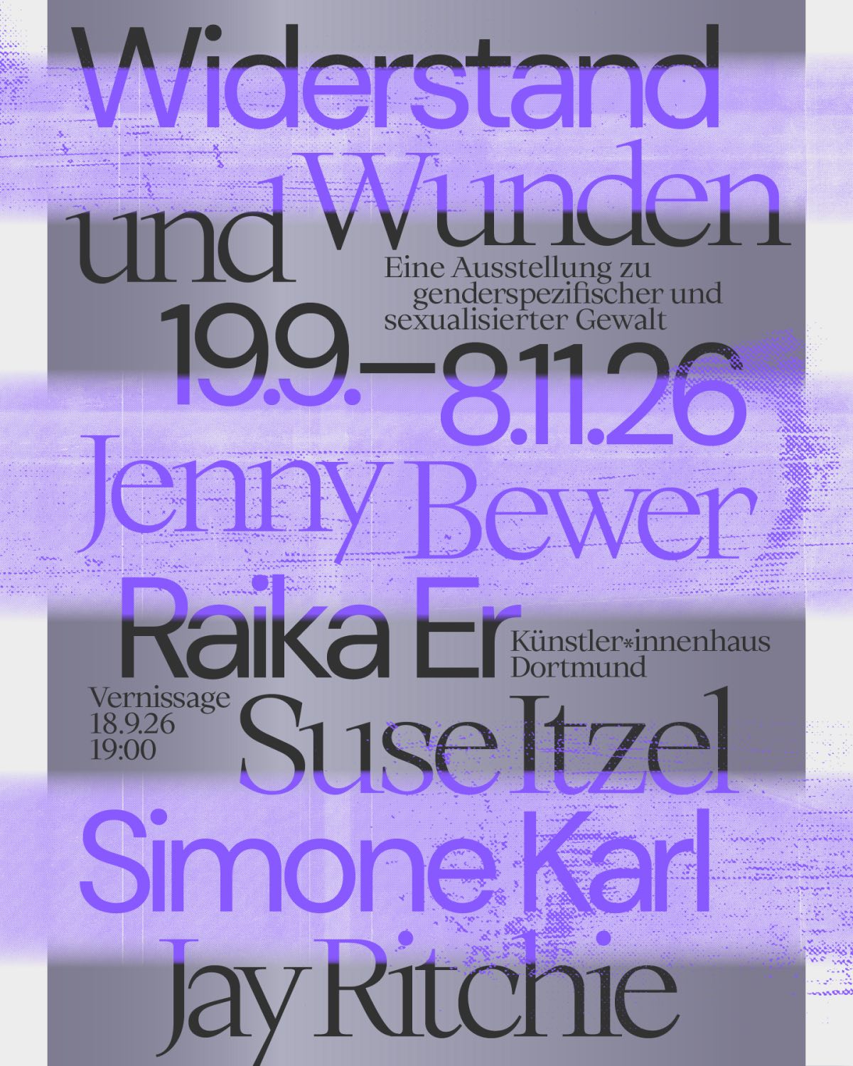 Künstler*innenhaus Dortmund Widerstand Wunden ArtJunk